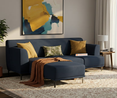 Liam 2 Seater L Shape Sofa LHS - Persian Blue