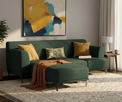 Liam 2 Seater L Shape Sofa LHS - Pine Green