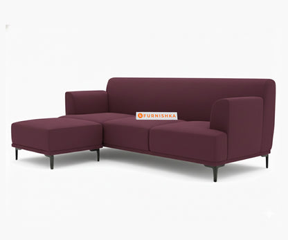 Liam 2 Seater L Shape Sofa LHS - Red Wine - Furnishka