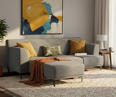 Liam 2 Seater L Shape Sofa LHS - Space Grey