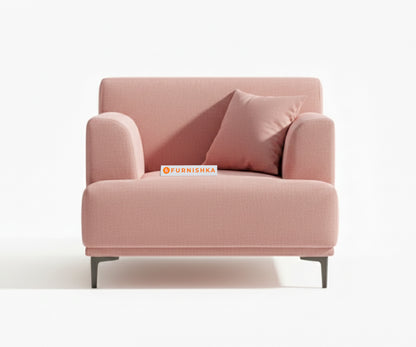 Liam 3+1+1 Seater Sofa Set - Flamingo Pink - Furnishka 