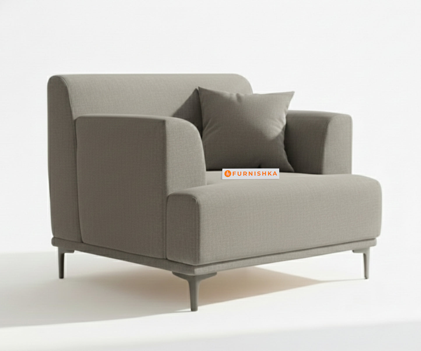 Liam 3+1+1 Seater Sofa Set - Grey - Furnishka 