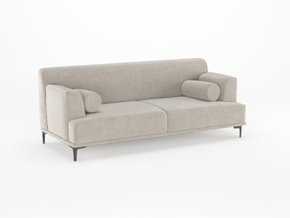 Liam 3+1+1 Seater Sofa Set - Light Beige - Furnishka 
