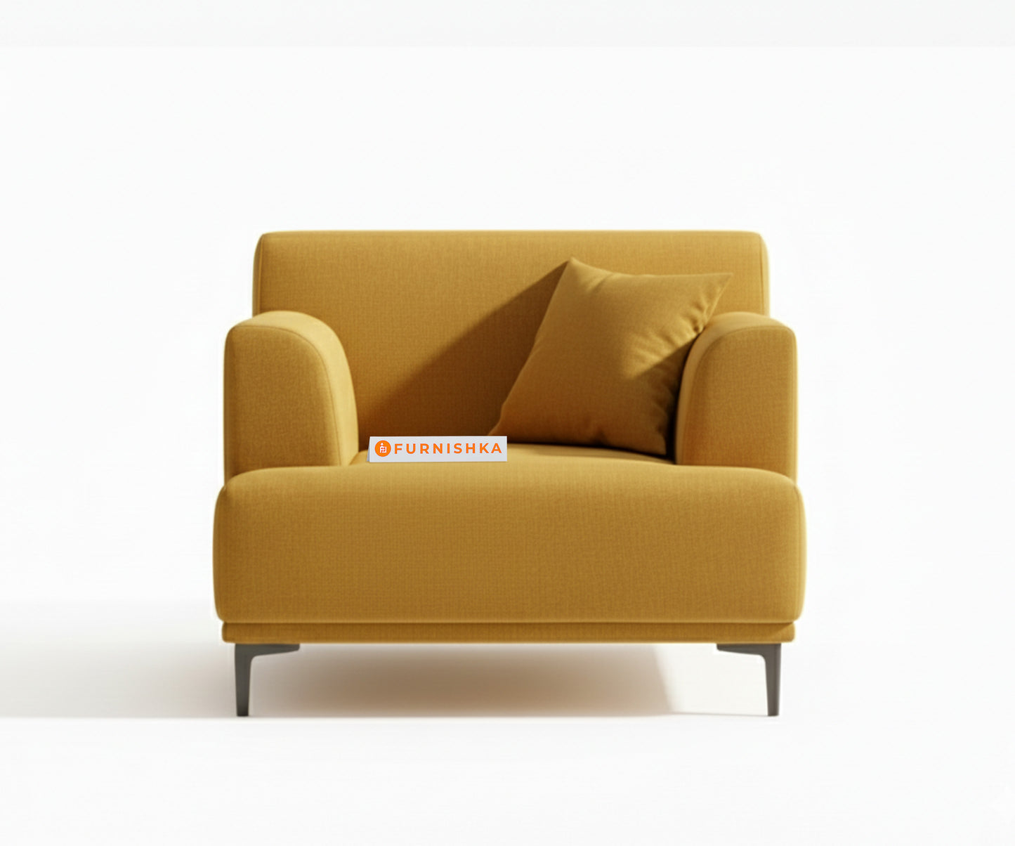 Liam 3+1+1 Seater Sofa Set - Mustard Yellow - Furnishka 