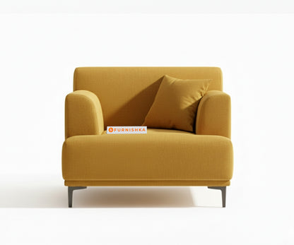 Liam 3+1+1 Seater Sofa Set - Mustard Yellow - Furnishka 