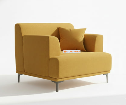 Liam 3+1+1 Seater Sofa Set - Mustard Yellow - Furnishka 