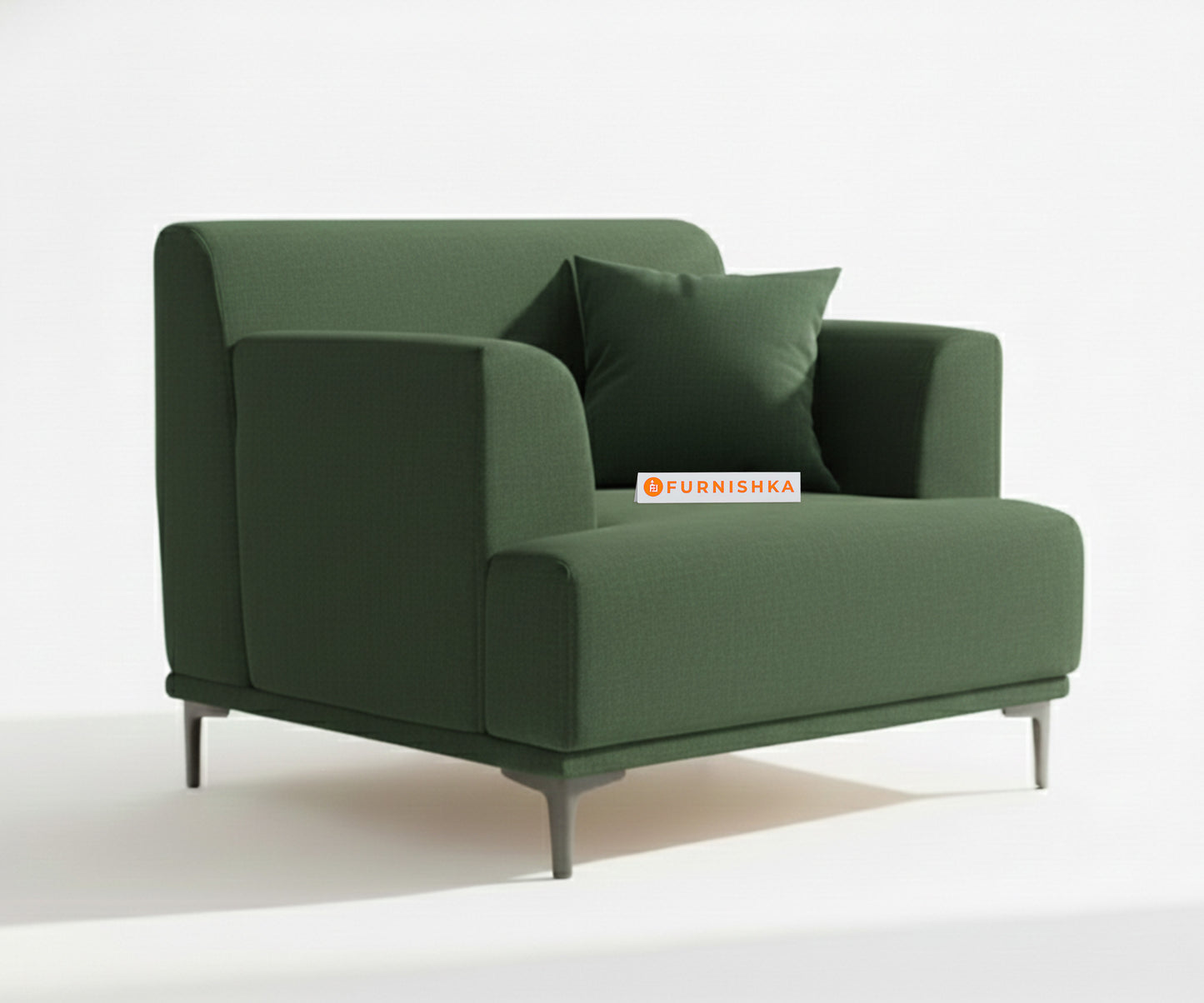 Liam 3+1+1 Seater Sofa Set - Pine Green - Furnishka 