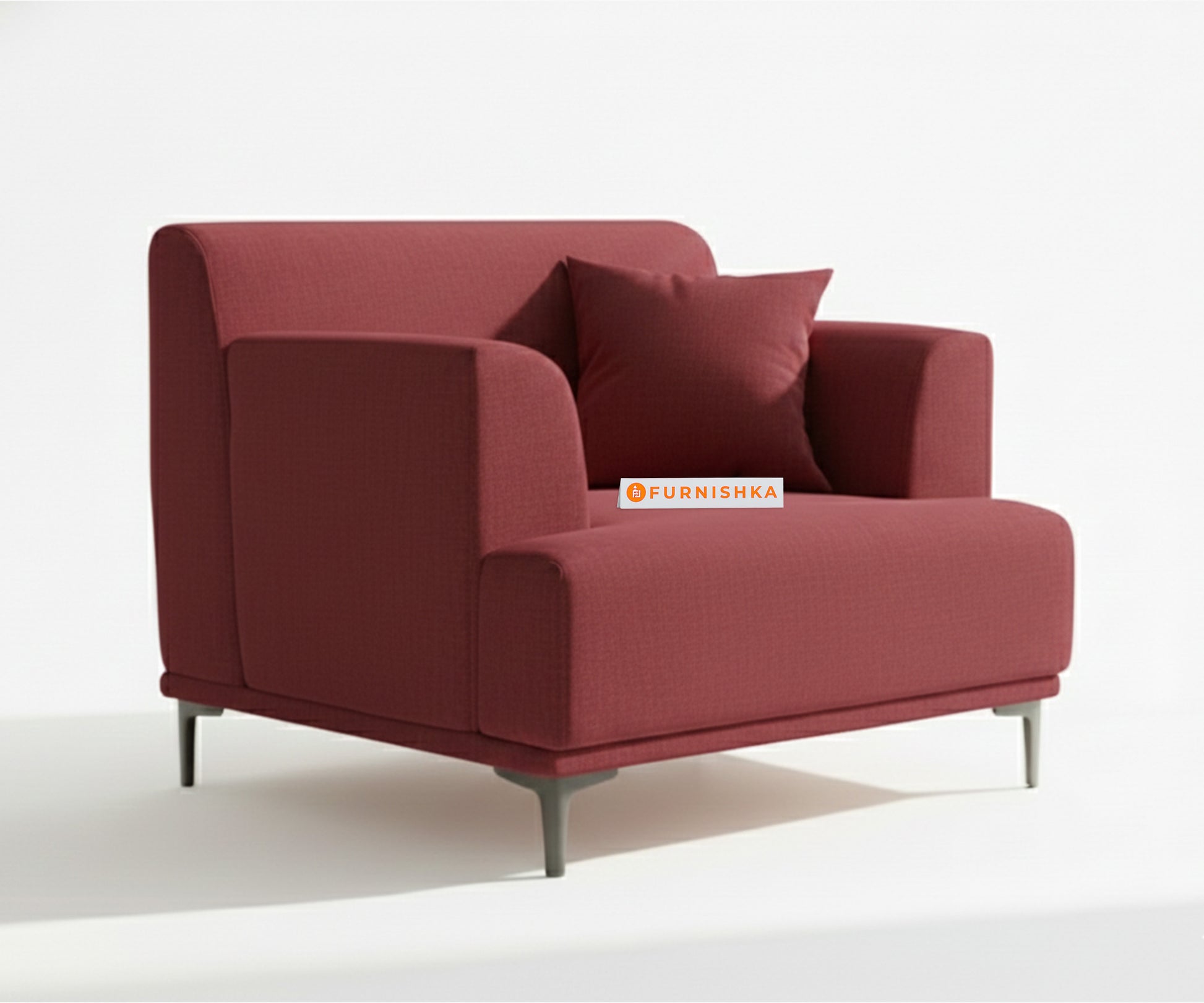 Liam 3+1+1 Seater Sofa Set - Red Wine - Furnishka 