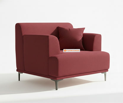 Liam 3+1+1 Seater Sofa Set - Red Wine - Furnishka 