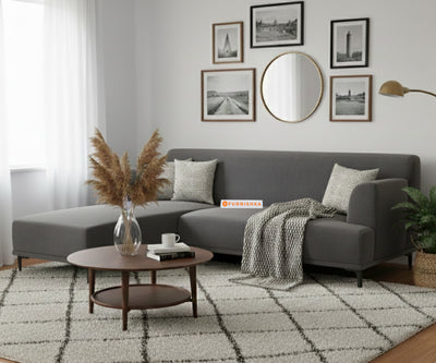 Liam 3 Seater Sectional Sofa - LHS Trout Grey