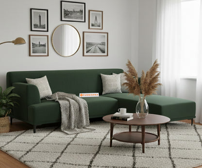 Liam 3 Seater Sectional Sofa - RHS Pine Green - Furnishka