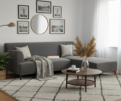 Liam 3 Seater Sectional Sofa - RHS Space Grey - Furnishka