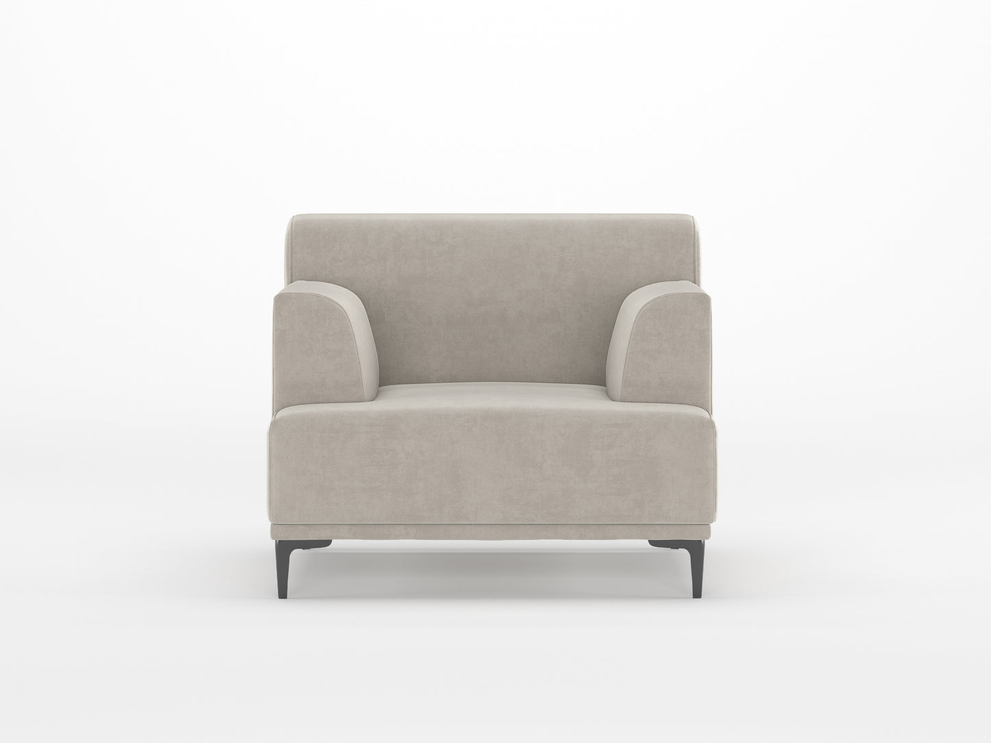 Liam Sofa 1 Seater Light Beige - Furnishka 