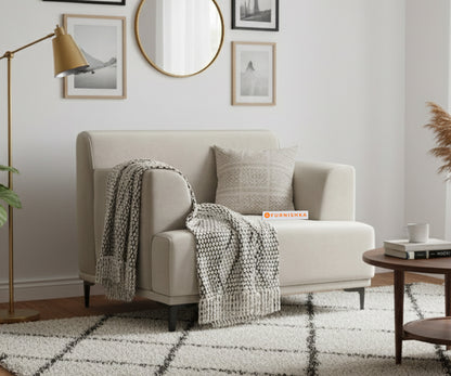 Liam Sofa 1 Seater Light Beige - Furnishka 
