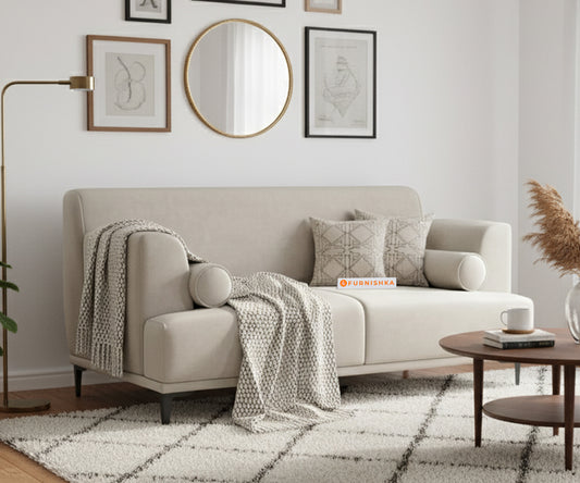 Liam Sofa 2 Seater Light Beige - Furnishka