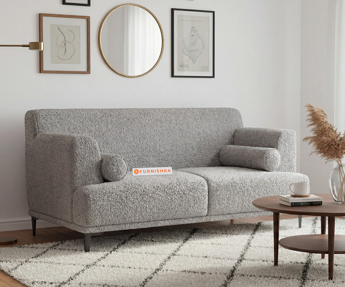 Liam Sofa 2 Seater with Anthology Fabric Grey - Furnishka