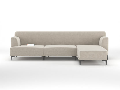 Liam 3 Seater L Shape Sofa - RHS Light Beige