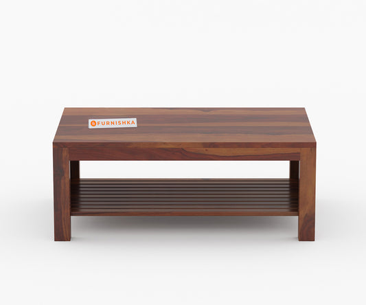 Lily Sheesham Wood Coffee Table - Furnishka 