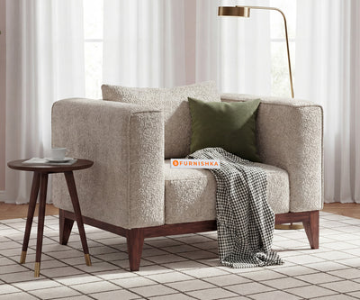 Linda 1 Seater Sofa Set With Anthology Fabric Space Grey