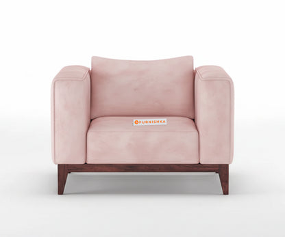 Linda 3+1+1 Seater Sofa Set  Flamingo Pink - Furnishka