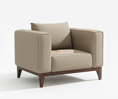 Linda 3+1+1 Seater Sofa Set  Light Beige - Furnishka 