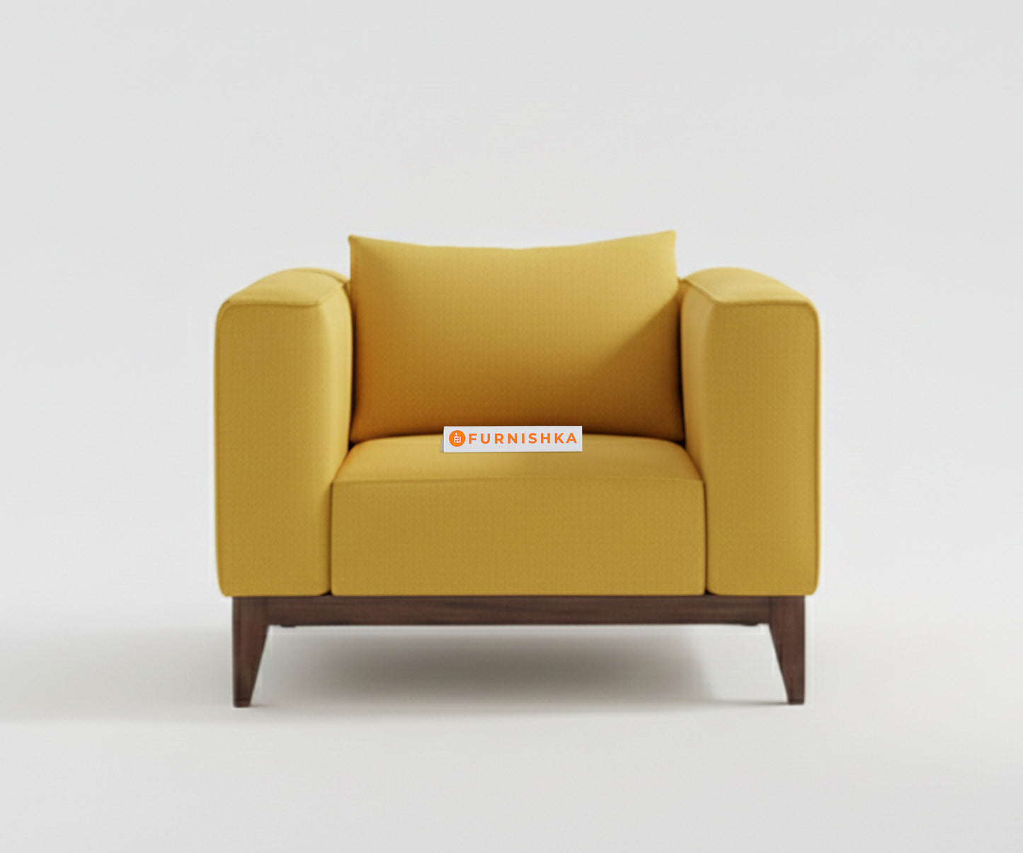 Linda 3+1+1 Seater Sofa Set  Mustard Yellow - Furnishka 