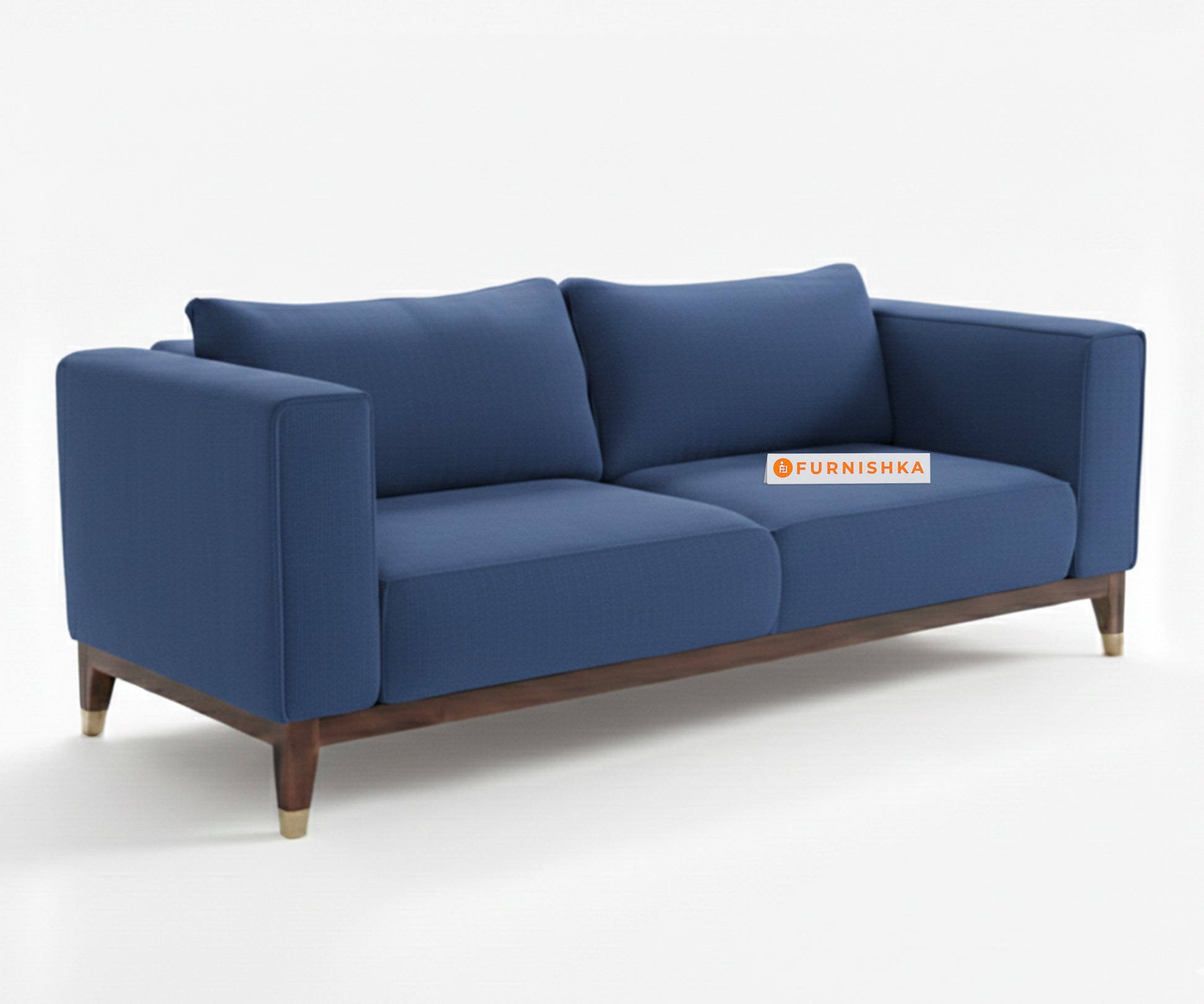 Linda 3+1+1 Seater Sofa Set  Persian Blue - Furnishka 