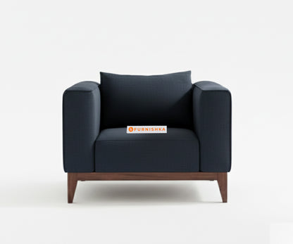 Linda 3+1+1 Seater Sofa Set  Persian Blue - Furnishka 