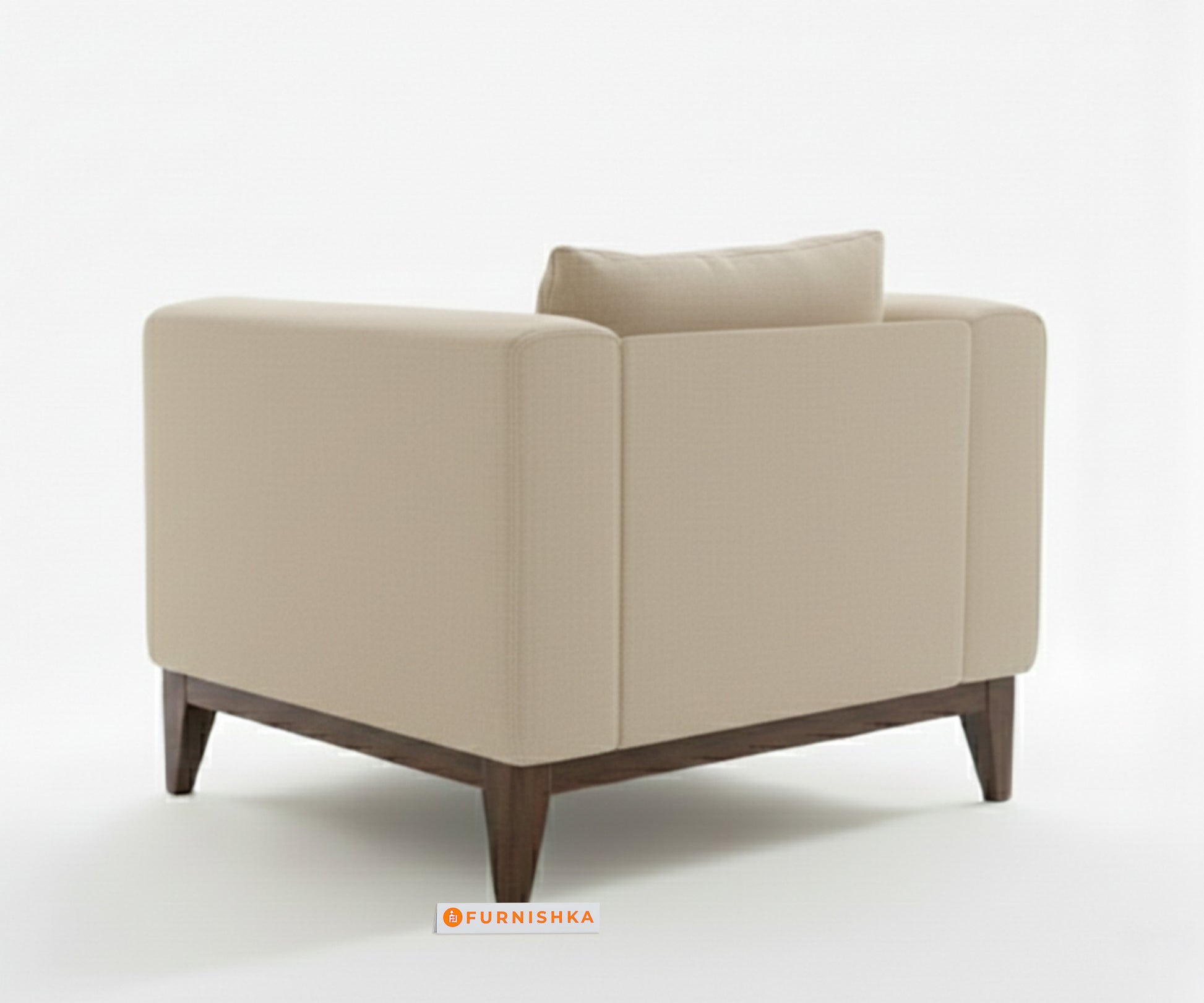 Linda Sofa 1 Seater Light Beige - Furnishka 