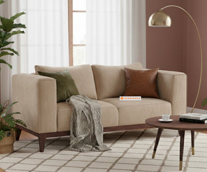 Linda Sofa 2 Seater  Light Beige - Furnishka 