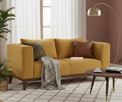 Linda Sofa 2 Seater Mustard Yellow - Furnishka 