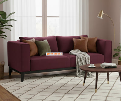 Linda Sofa 3 Seater Red Wine