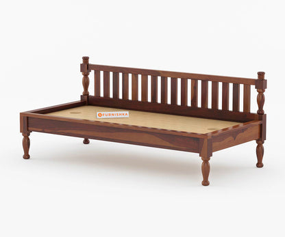 Lizea Sheesham Wood Diwan - Furnishka 