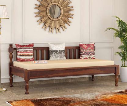 Lizea Sheesham Wood Diwan - Furnishka 