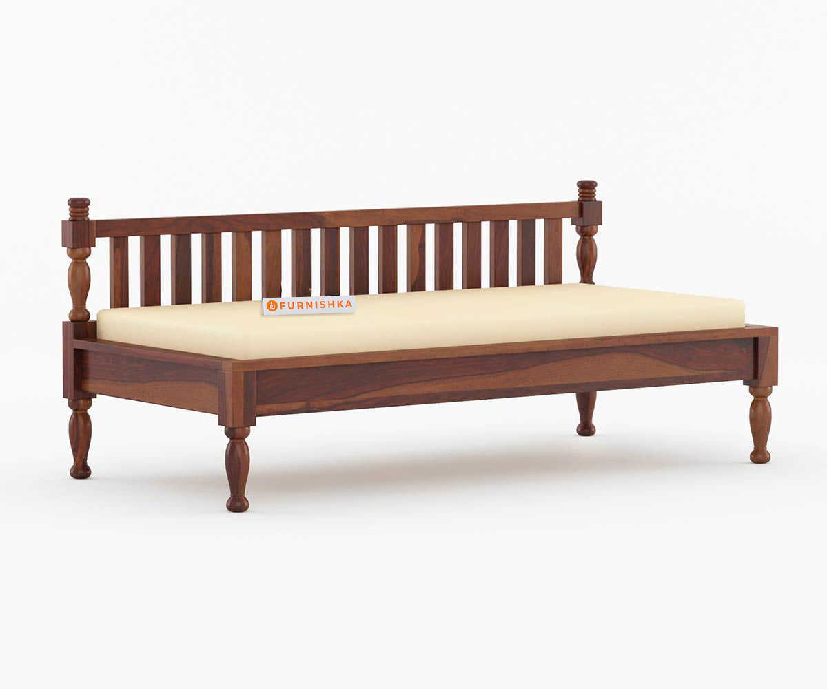 Lizea Sheesham Wood Diwan - Furnishka 