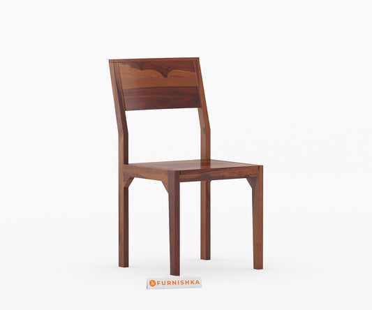 Low Back Sheesham Wood Dining Chair - Furnishka 