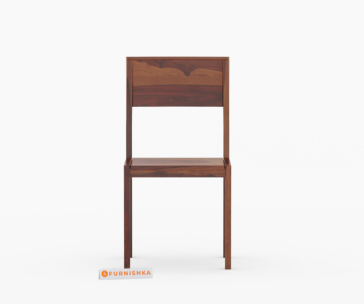 Low Back Sheesham Wood Dining Chair - Furnishka 