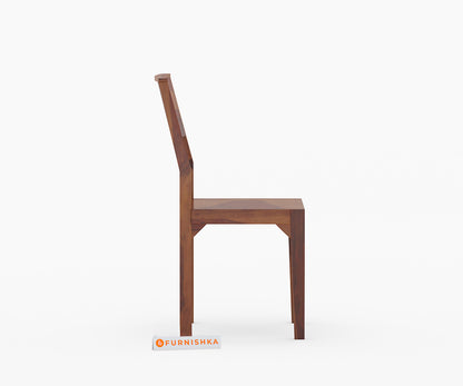 Low Back Sheesham Wood Dining Chair - Furnishka 