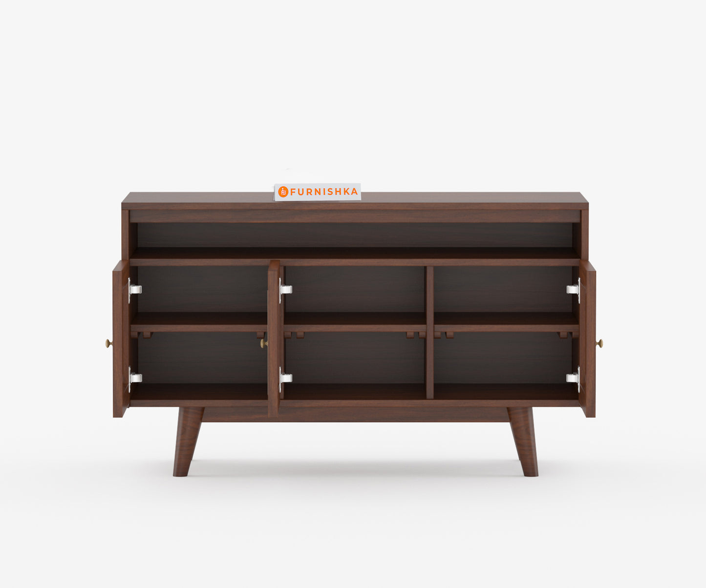 Mike Acacia Wood Triple Door Chest of Drawers