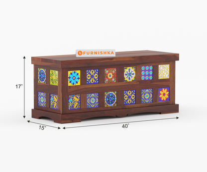 Mahwish Sheesham Wood Trunk Box - Furnishka 