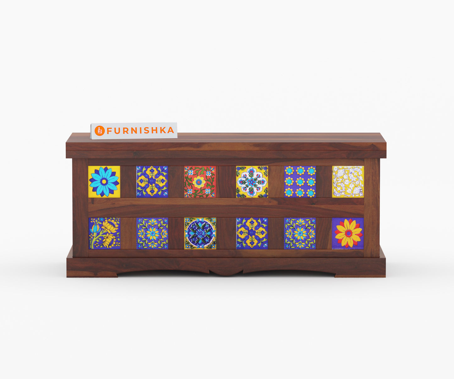 Mahwish Sheesham Wood Trunk Box - Furnishka 