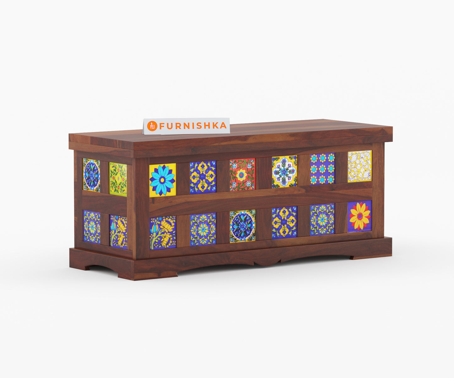 Mahwish Sheesham Wood Trunk Box - Furnishka 