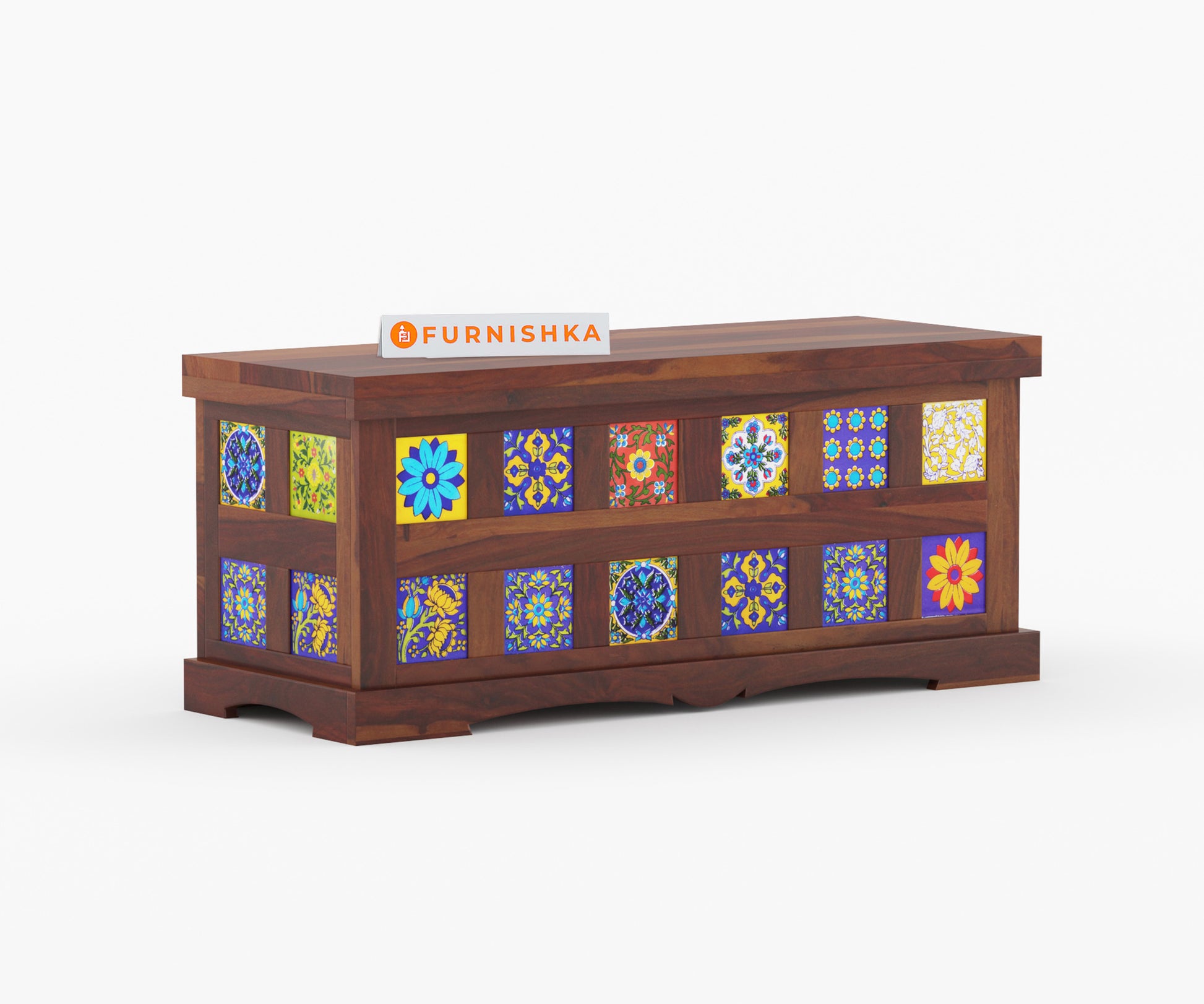 Mahwish Sheesham Wood Trunk Box - Furnishka 