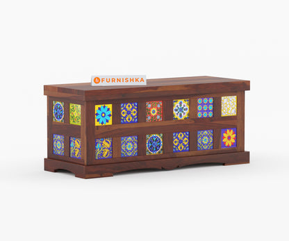 Mahwish Sheesham Wood Trunk Box - Furnishka 