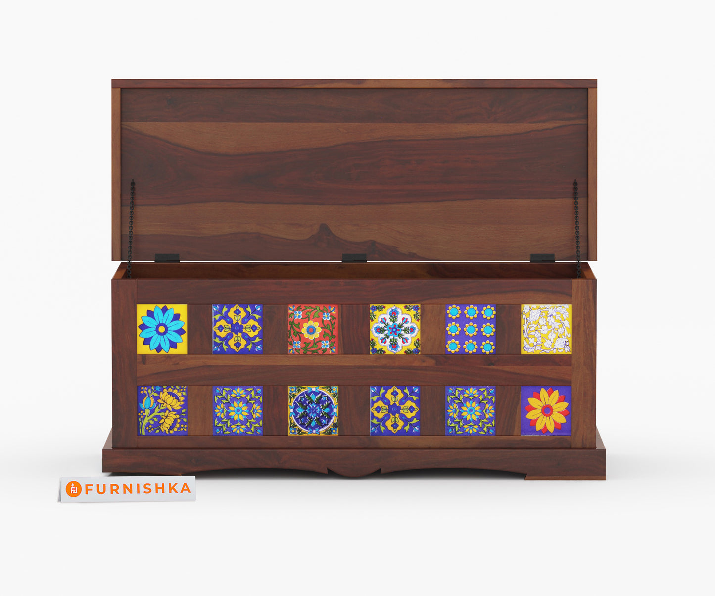 Mahwish Sheesham Wood Trunk Box - Furnishka 