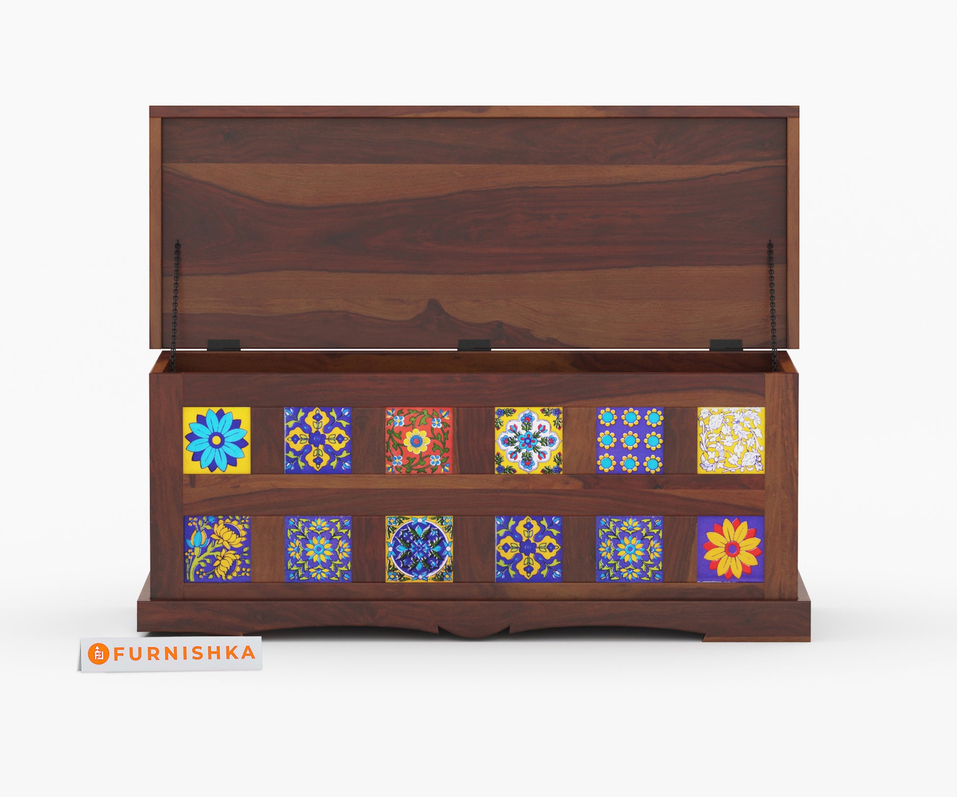 Mahwish Sheesham Wood Trunk Box - Furnishka 