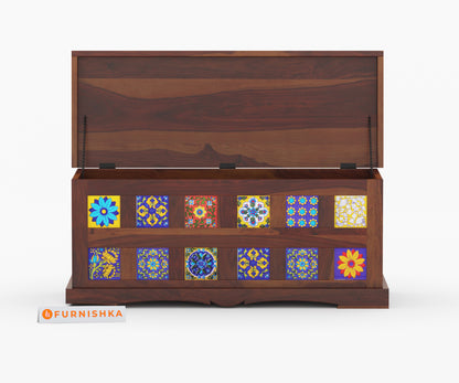 Mahwish Sheesham Wood Trunk Box - Furnishka 