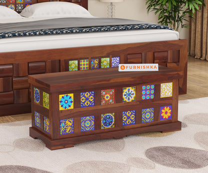 Mahwish Sheesham Wood Trunk Box - Furnishka 