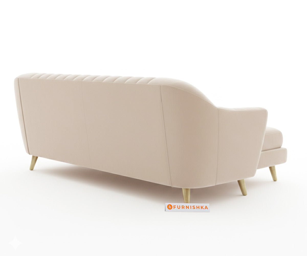 Marco 2 Seater L Shape Sofa RHS - Light Beige - Furnishka
