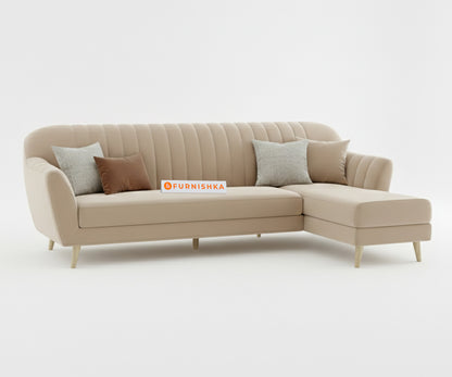 Marco 2 Seater L Shape Sofa RHS - Light Beige - Furnishka
